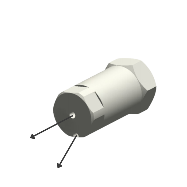 U2x0°/45° · Optional nozzle (Düse)