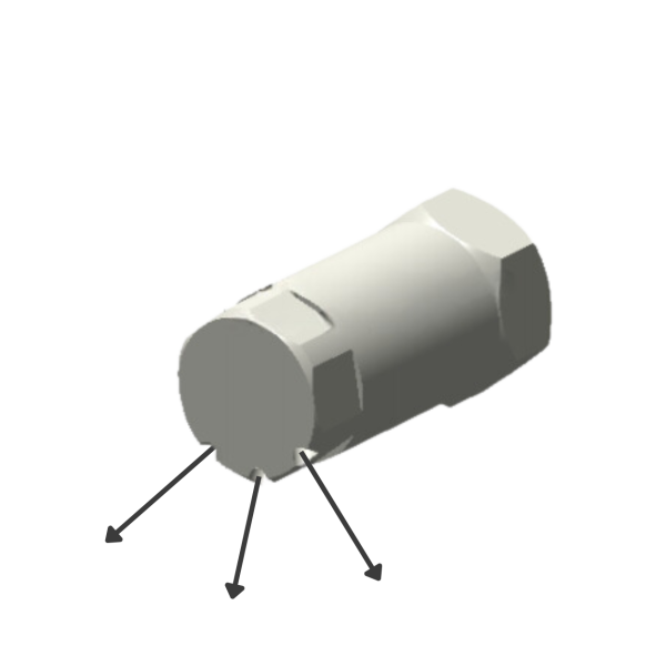 U3x45° · Optional nozzle (Düse)
